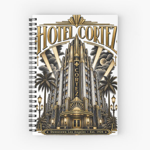 Item preview, Vintage Los Angeles Art Deco Hotel designed and sold by NzrProcreate.