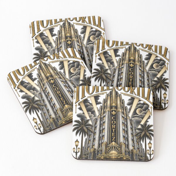 Item preview, Vintage Los Angeles Art Deco Hotel designed and sold by NzrProcreate.