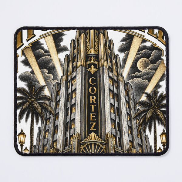 Item preview, Vintage Los Angeles Art Deco Hotel designed and sold by NzrProcreate.