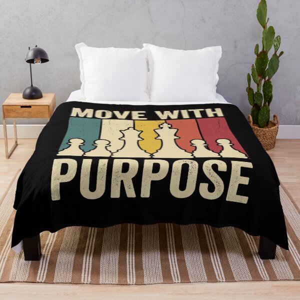 Item preview, Move With Purpose Chess Player Strategy Thinker designed and sold by Doodleoub.