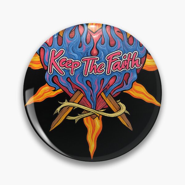 Item preview, Bon Jovi Keep The Faith Flaming Heart designed and sold by velvetsterling.