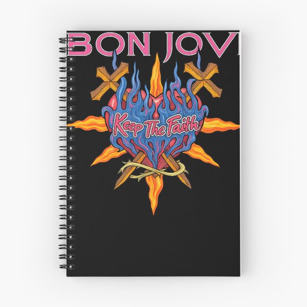 Item preview, Bon Jovi Keep The Faith Flaming Heart designed and sold by velvetsterling.