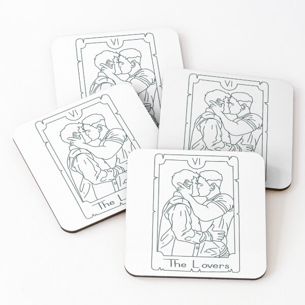 Item preview, Tarlos “The Lovers” Tarot Card designed and sold by maddiemak96.