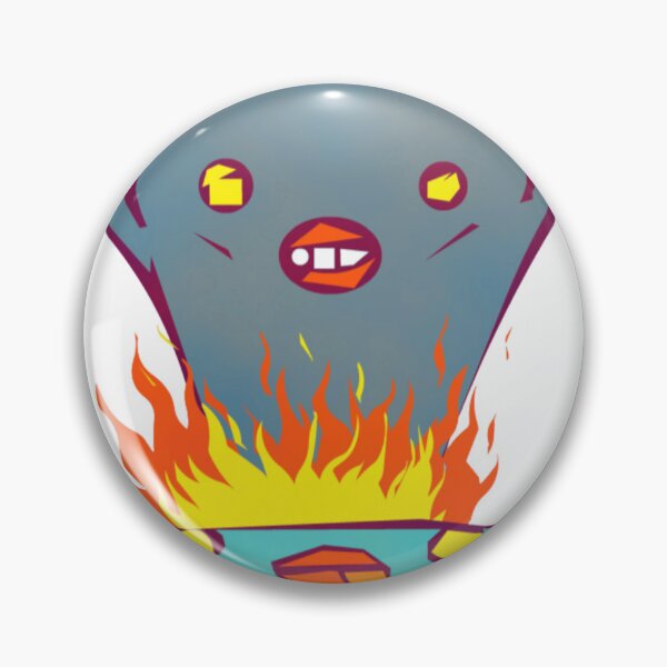 Item preview, Living Urn on Fire with Funny Face designed and sold by Oddity-Palette.
