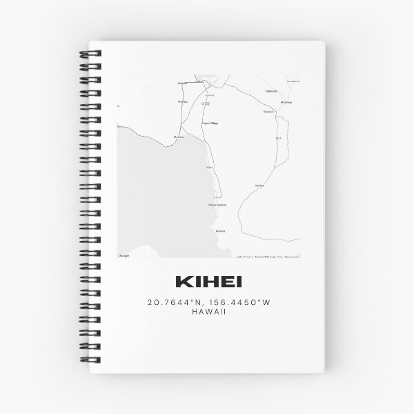Item preview, Kihei Maui Minimalist City Map designed and sold by RM-Journey.