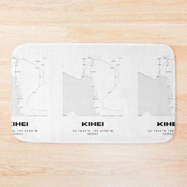 Item preview, Kihei Maui Minimalist City Map designed and sold by RM-Journey.