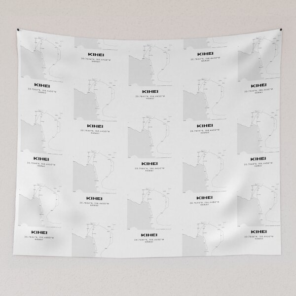 Item preview, Kihei Maui Minimalist City Map designed and sold by RM-Journey.