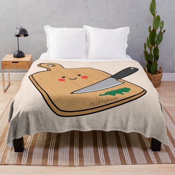 Item preview, Cutting board with knife kawaii aesthetic designed and sold by fluffyfamcraft.