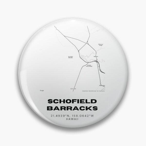 Item preview, Schofield Barracks Hawaii Minimalist Map  designed and sold by RM-Journey.