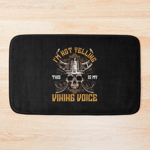 Item preview, I'm Not Yelling This Is My Viking Voice Skull designed and sold by txoykgiwz.