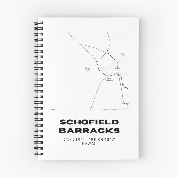 Item preview, Schofield Barracks Hawaii Minimalist Map  designed and sold by RM-Journey.