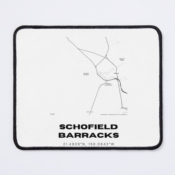 Item preview, Schofield Barracks Hawaii Minimalist Map designed and sold by RM-Journey.