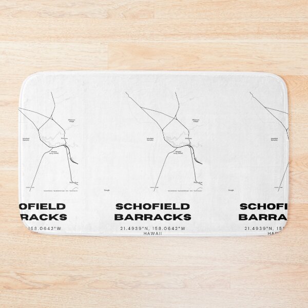 Item preview, Schofield Barracks Hawaii Minimalist Map  designed and sold by RM-Journey.