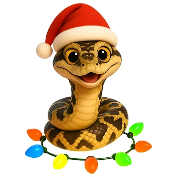 Artwork thumbnail, Christmas Diamond Python by Sillytoe