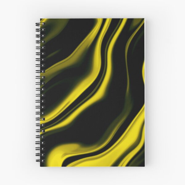 Item preview, Electric Yellow & Black Liquid Waves – Abstract Neon Flow Pattern designed and sold by IMuDesigner.