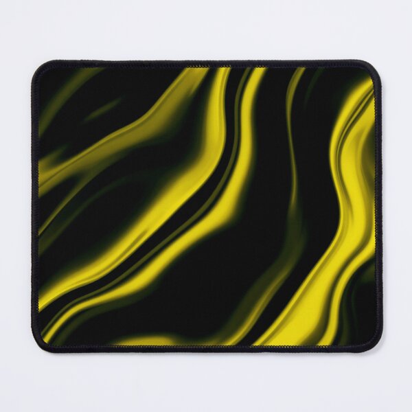 Item preview, Electric Yellow & Black Liquid Waves – Abstract Neon Flow Pattern designed and sold by IMuDesigner.