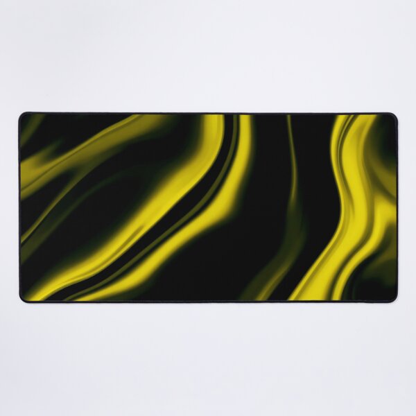 Item preview, Electric Yellow & Black Liquid Waves – Abstract Neon Flow Pattern designed and sold by IMuDesigner.