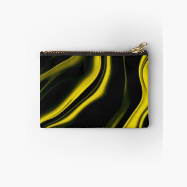 Item preview, Electric Yellow & Black Liquid Waves – Abstract Neon Flow Pattern designed and sold by IMuDesigner.