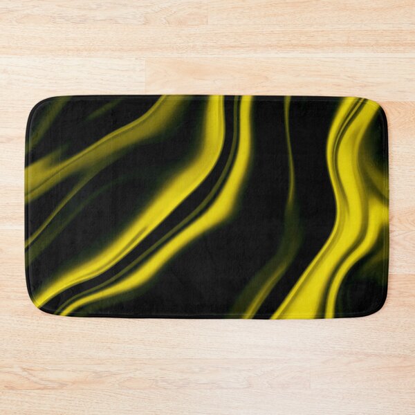 Item preview, Electric Yellow & Black Liquid Waves – Abstract Neon Flow Pattern designed and sold by IMuDesigner.