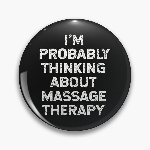 Item preview, I'M PROBABLY THINKING ABOUT MASSAGE THERAPY Text Design designed and sold by ps0rxgpn.