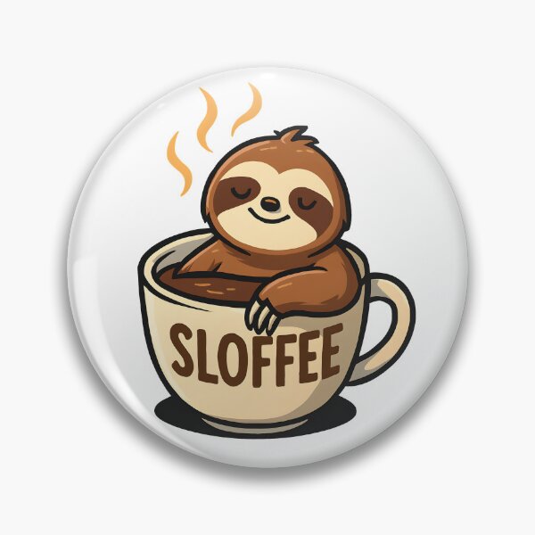 Item preview, Sloffee Sloth Funny Coffee Lover Pun Cute designed and sold by Photo-Sphere101.