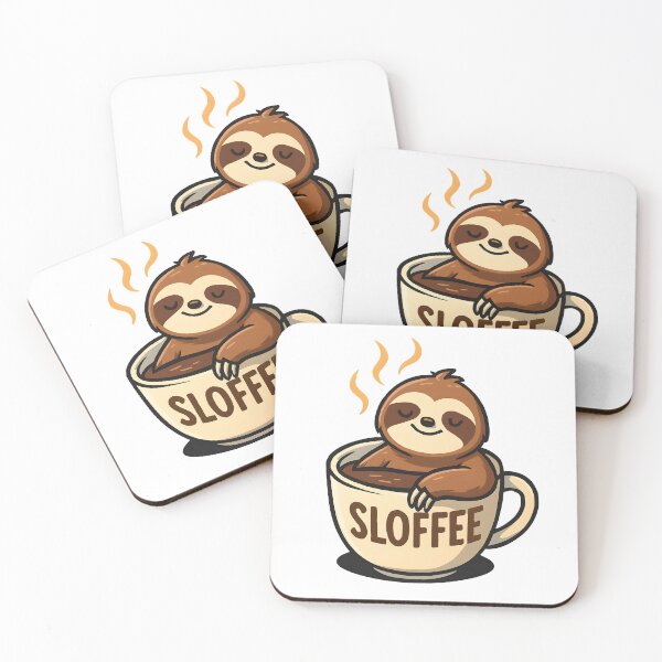 Item preview, Sloffee Sloth Funny Coffee Lover Pun Cute designed and sold by Photo-Sphere101.