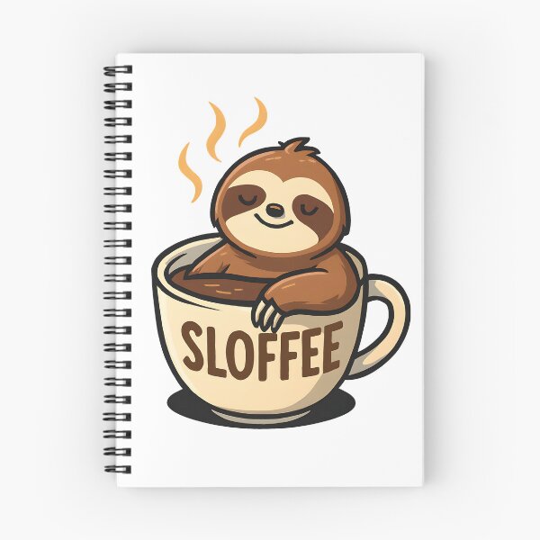 Item preview, Sloffee Sloth Funny Coffee Lover Pun Cute designed and sold by Photo-Sphere101.