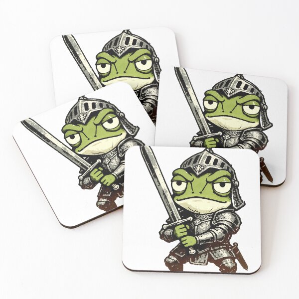 Item preview, Valiant Frog Knight in Vintage Armor designed and sold by GSideArtStore.
