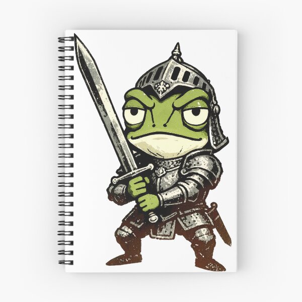 Item preview, Valiant Frog Knight in Vintage Armor designed and sold by GSideArtStore.