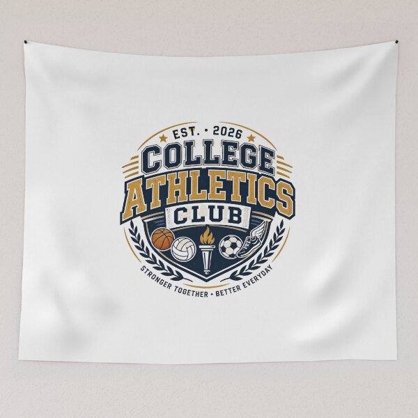 Item preview, College Athletics Club Est. 2026 – Vintage Collegiate Sports Crest designed and sold by RJACreative.