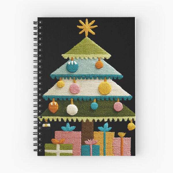 Item preview, Textured Embroidered Christmas Tree with Gifts Art designed and sold by colorful-white.
