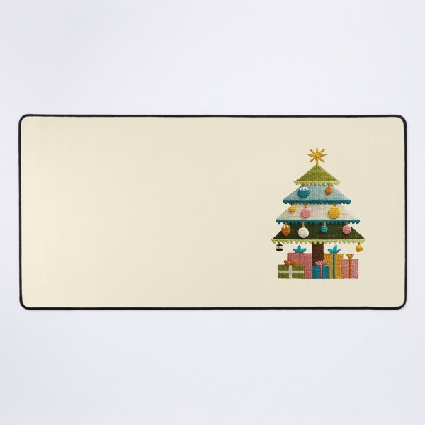 Item preview, Textured Embroidered Christmas Tree with Gifts Art designed and sold by colorful-white.