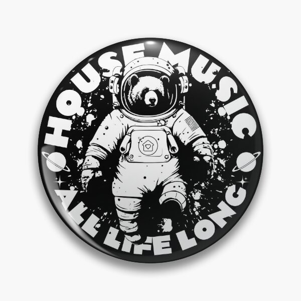 Item preview, HOUSE MUSIC - Astronaut Bear (White)  designed and sold by Discothreadz.