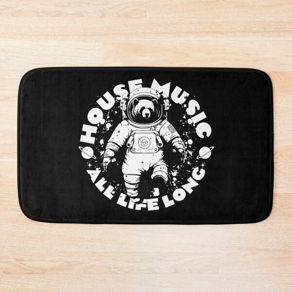 Item preview, HOUSE MUSIC - Astronaut Bear (White)  designed and sold by Discothreadz.
