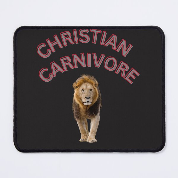 Item preview, CHRISTIAN CARNIVORE WITH LION designed and sold by CarnivoreGifts.