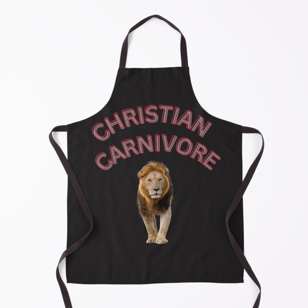Aperçu de l'œuvre CARNIVORE CHRÉTIEN AVEC LION créée et vendue par CarnivoreGifts.