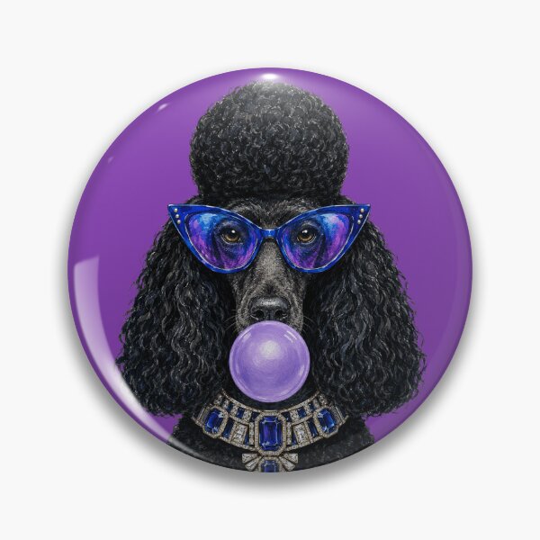 Item preview, Glam Poodle with Blue Sunglasses and Jeweled Collar designed and sold by sportfantees.