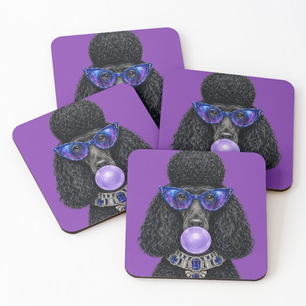 Item preview, Glam Poodle with Blue Sunglasses and Jeweled Collar designed and sold by sportfantees.