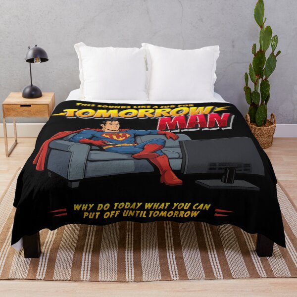 Item preview, Do it Tomorrow – Funny lazy Superhero procrastinator humor designed and sold by messy-nessie.