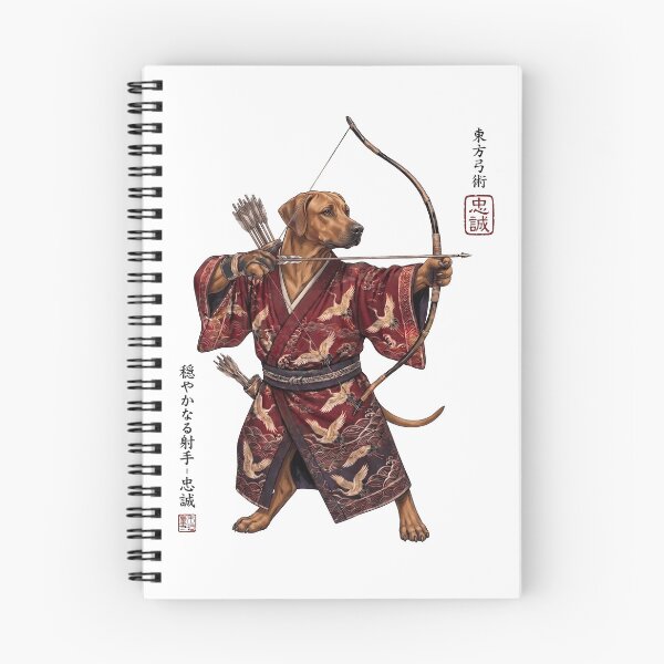 Item preview, Anime Rhodesian Ridgeback Warrior Kyudo Japanese Art Dog Lover designed and sold by dian-rody-crest.