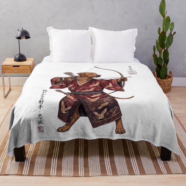 Item preview, Anime Rhodesian Ridgeback Warrior Kyudo Japanese Art Dog Lover designed and sold by dian-rody-crest.