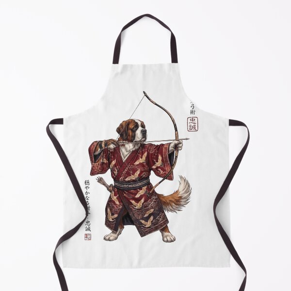 Item preview, Anime Saint Bernard Warrior Kyudo Japanese Art Dog Lover designed and sold by dian-rody-crest.