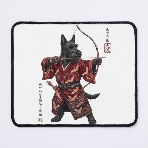 Item preview, Anime Scottish Terrier Warrior Kyudo Japanese Art Dog Lover designed and sold by dian-rody-crest.