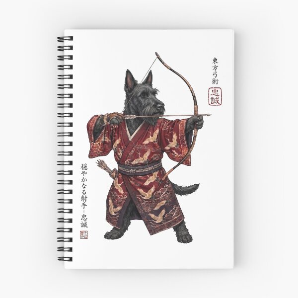 Item preview, Anime Scottish Terrier Warrior Kyudo Japanese Art Dog Lover designed and sold by dian-rody-crest.