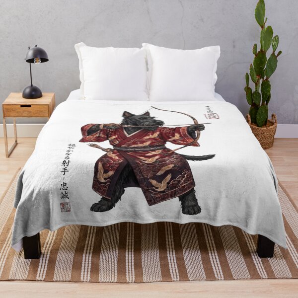 Item preview, Anime Scottish Terrier Warrior Kyudo Japanese Art Dog Lover designed and sold by dian-rody-crest.
