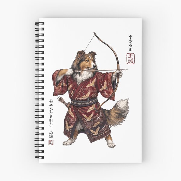 Item preview, Anime Shetland Sheepdog Warrior Kyudo Japanese Art Dog Lover designed and sold by dian-rody-crest.