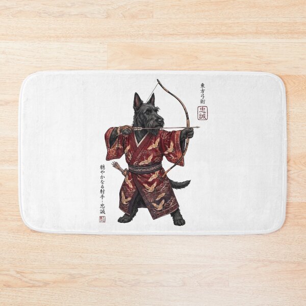 Item preview, Anime Scottish Terrier Warrior Kyudo Japanese Art Dog Lover designed and sold by dian-rody-crest.