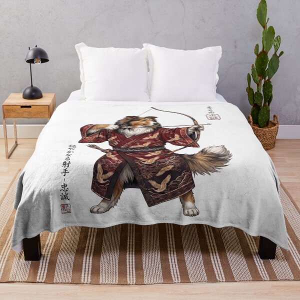 Item preview, Anime Shetland Sheepdog Warrior Kyudo Japanese Art Dog Lover designed and sold by dian-rody-crest.