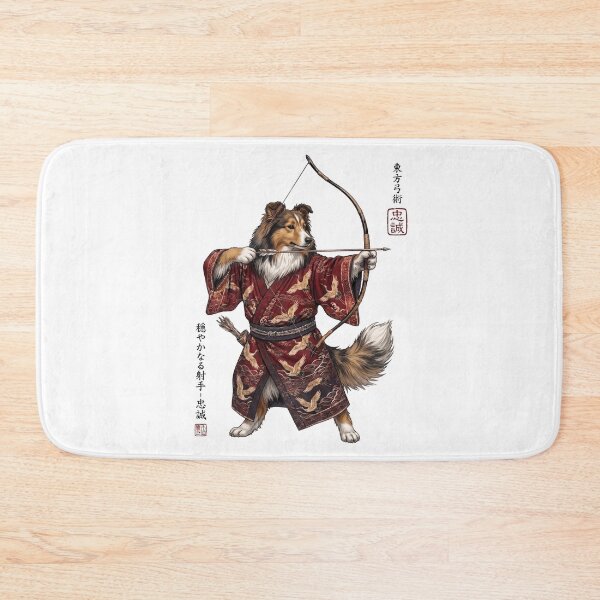Item preview, Anime Shetland Sheepdog Warrior Kyudo Japanese Art Dog Lover designed and sold by dian-rody-crest.