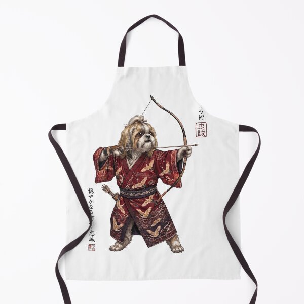 Item preview, Anime Shih Tzu Warrior Kyudo Japanese Art Dog Lover designed and sold by dian-rody-crest.